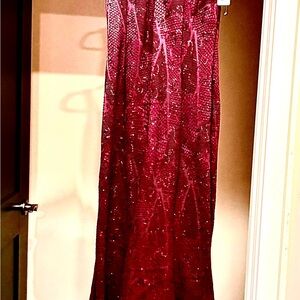 Bailey Blue Sequined 'Mermaid' Formal Gown